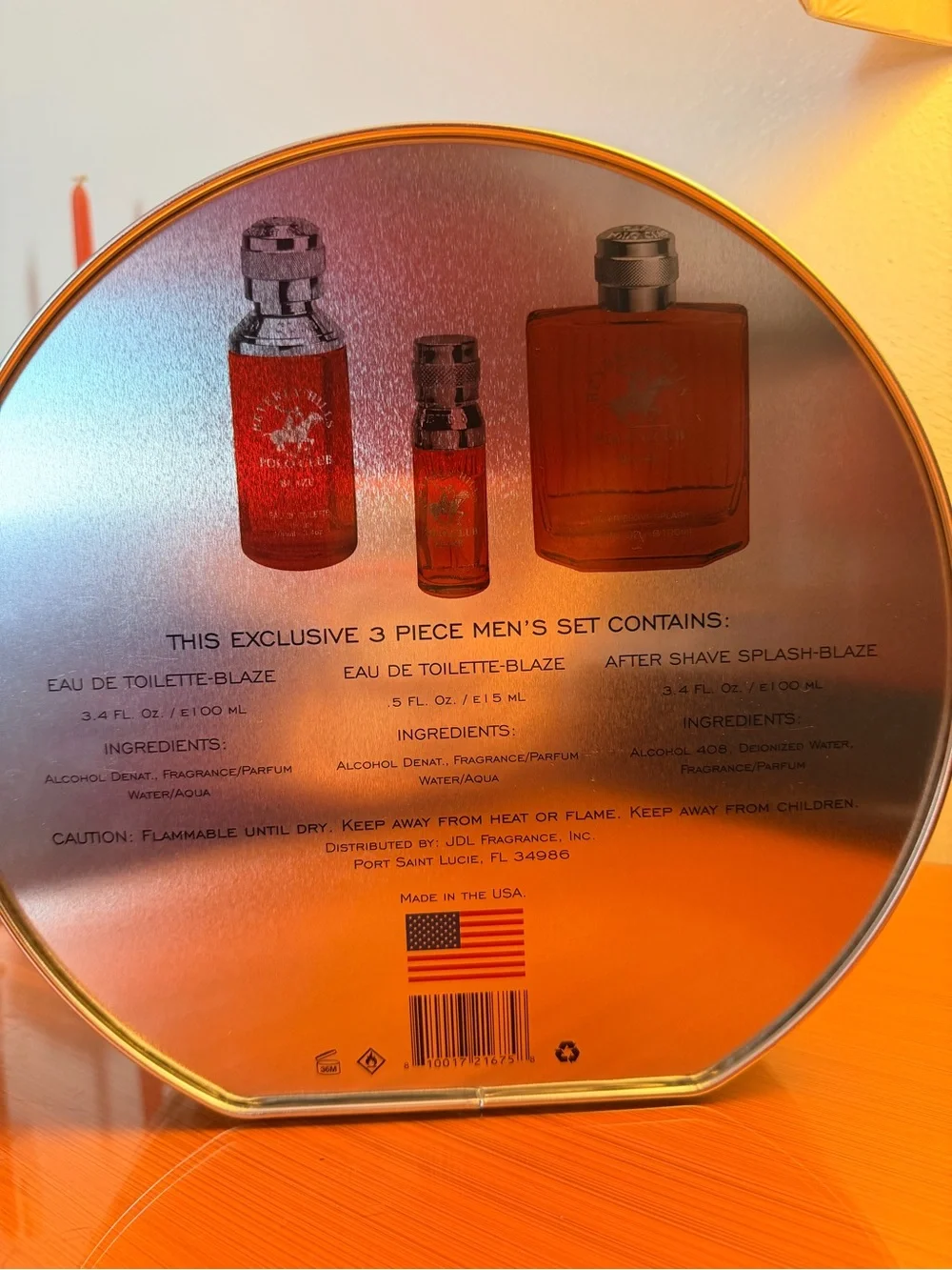 Beverly Hills Polo Club Blaze Men’s 3-Piece Fragrance Gift Set